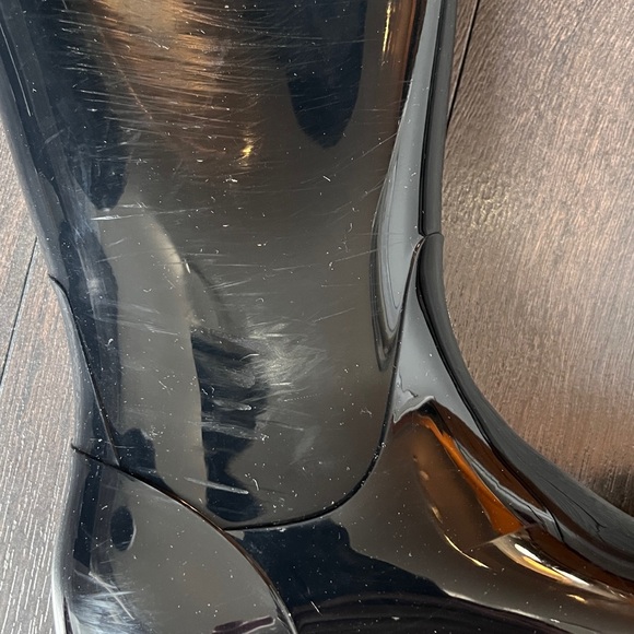 UGG Girls Sienna Black Mid Calf Rain Boot; Excellent condition - Picture 3 of 14